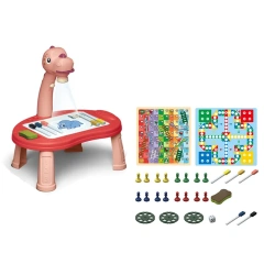 Children's projection dinosaur painting table, erasable graffiti drawing board early toy educational