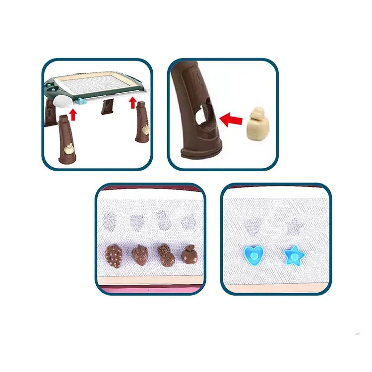 Magnetic black and white drawing board table toy educational toys for children