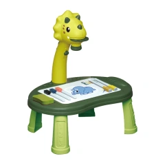 Kids learning game dinosaur projection drawing board table toy educational writing board play set