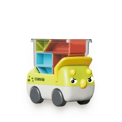 mini plastic dinosaur truck toy building block truck toy educational block toy for kids