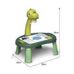 Children's projection dinosaur painting table, erasable graffiti drawing board early toy educational