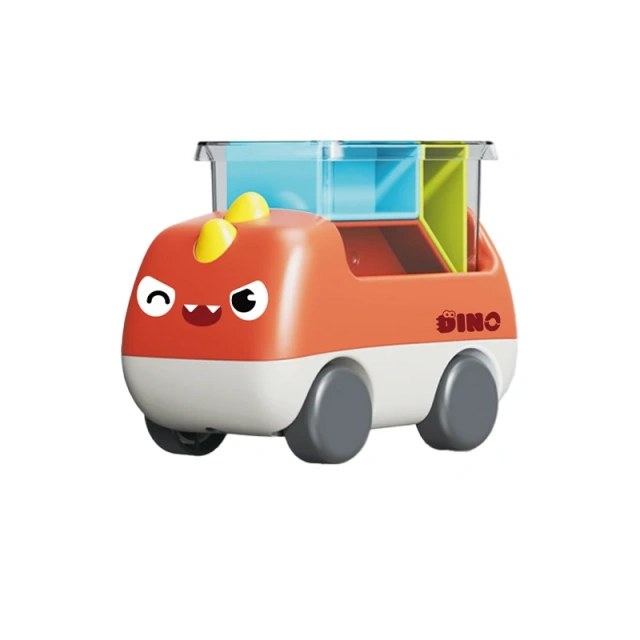 mini plastic dinosaur truck toy building block truck toy educational block toy for kids
