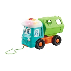 Baby cartoon garbage truck with light and music educational toys for children