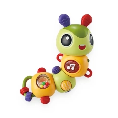 Cartoon caterpillar toys educational toddles musical toy with light and sound baby toys for children
