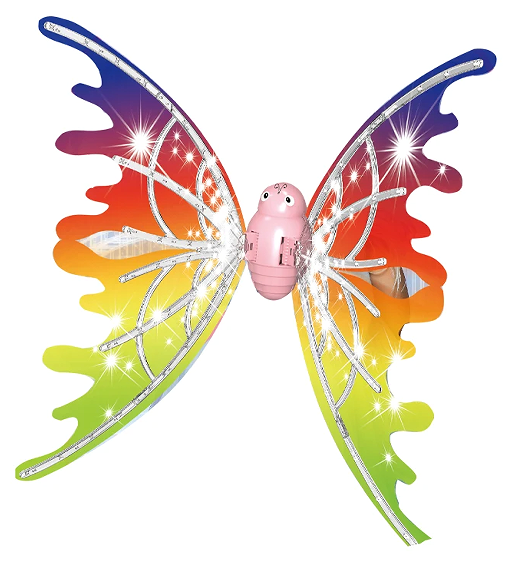 Musical butterfly toy set DIY plastic butterfly with wing and sound kids gift toy