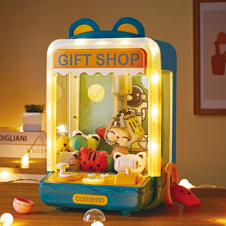 Multiple function kids doll claw machine toy plastic play house toys educational doll claw machine toys for children