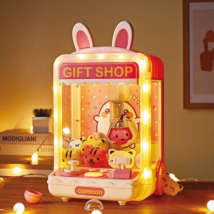 Multiple function kids doll claw machine toy plastic play house toys educational doll claw machine toys for children