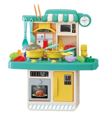 Kitchen Play set 23Pcs role play  Kitchen Set  Kitchen Toys educational play house toy with Lights and Sounds toys for children