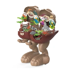 46pcs plastic dinosaur toy set sliding tyrannosaurs dinosaur toy set educational toys for children