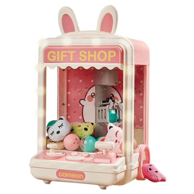 Multiple function kids doll claw machine toy plastic play house toys educational doll claw machine toys for children