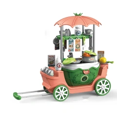 4 in 1 DIY supermarket shopping cart toys educational supermarket toys for children