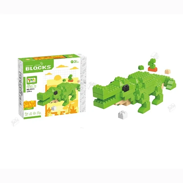 kids plastic building block toys DIY assembly rocket building block toys educational block toys for children