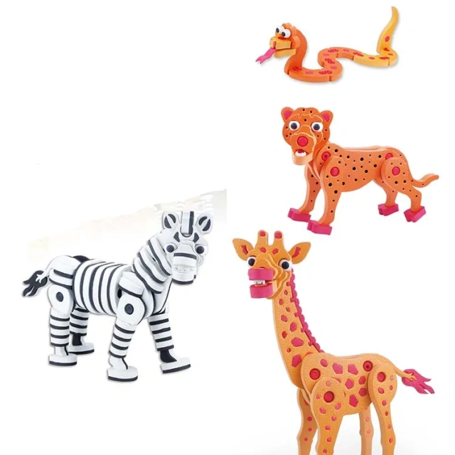 200pcs Good quality DIY educational EVA toy 3d dinosaur building blocks toys for children