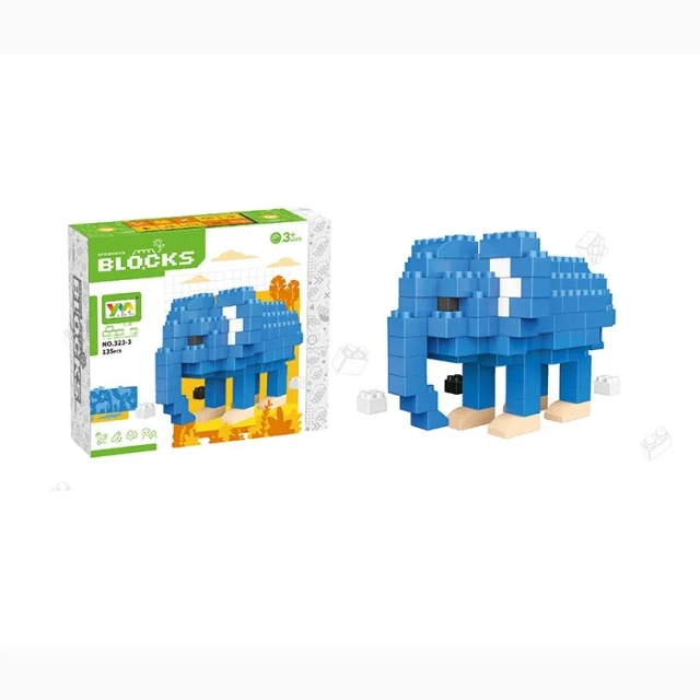 kids plastic building block toys DIY assembly rocket building block toys educational block toys for children