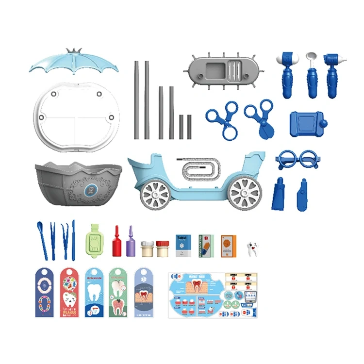 4 in 1 doctor toll cart trooley toys educational pretend play doctor kit toys for children