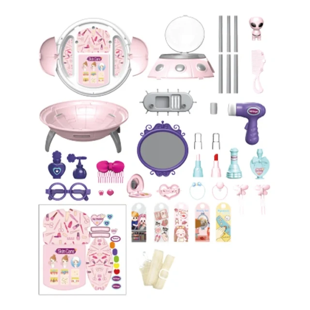 Newest Beauty Play Make Up Table Play Set Pretend Play Beauty S Makeup Toy Kit for Girls