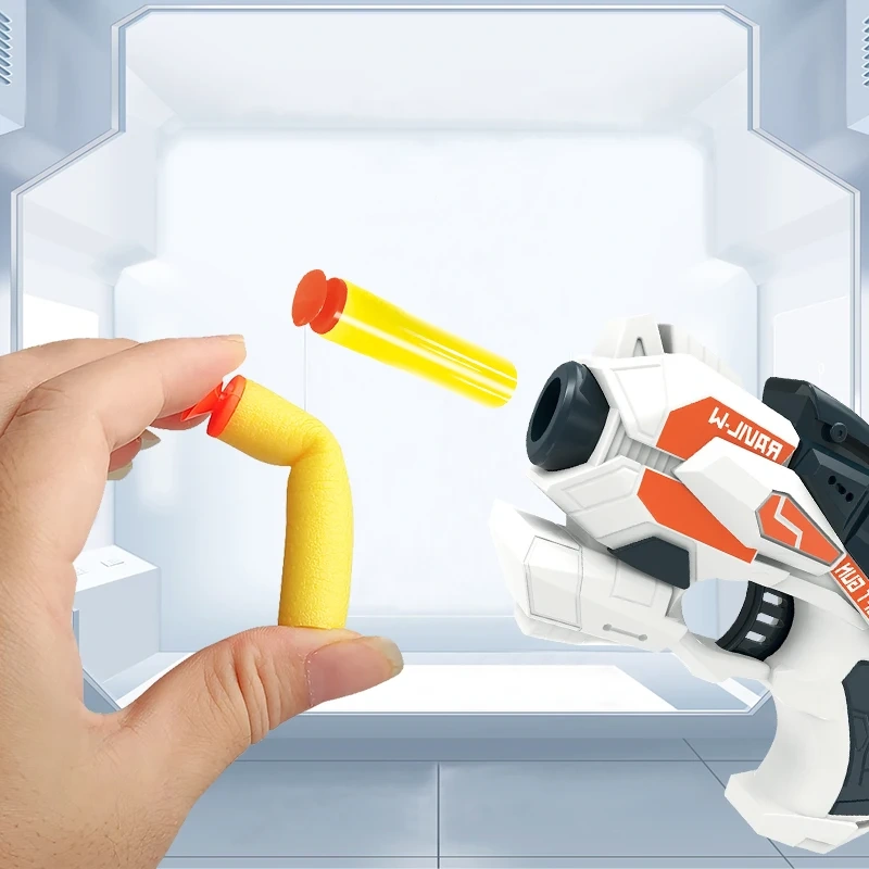Plastic soft bullet gun toy set kids DIY gun toy set outdoor game shooting game toys