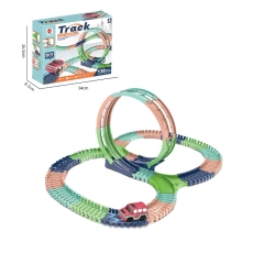 Kids DIY assembly track toy set with car wholesale indoor game track toys educational track toys