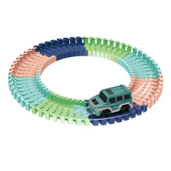 Kids DIY assembly track toy set with car wholesale indoor game track toys educational track toys