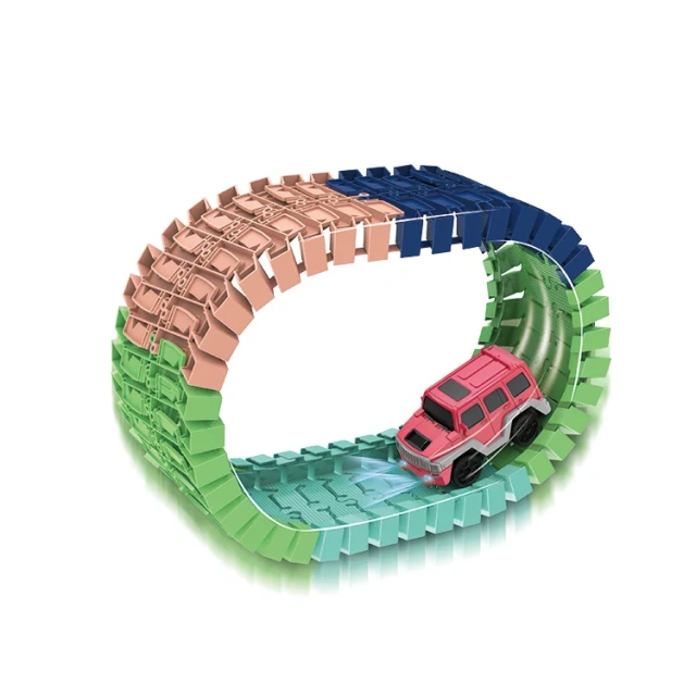 Kids DIY assembly track toy set with car wholesale indoor game track toys educational track toys