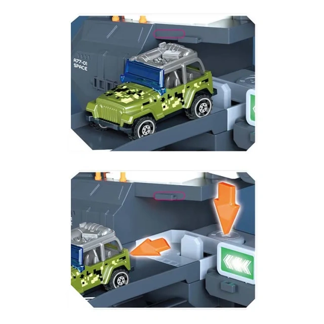 DIY tank track ejection toy set with die cast toy car educational space tank toys for kids