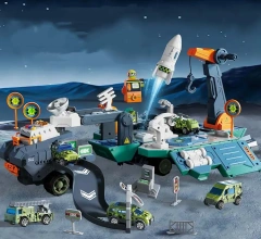 DIY tank track ejection toy set with die cast toy car educational space tank toys for kids