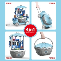4 in 1 doctor toll cart trooley toys educational pretend play doctor kit toys for children