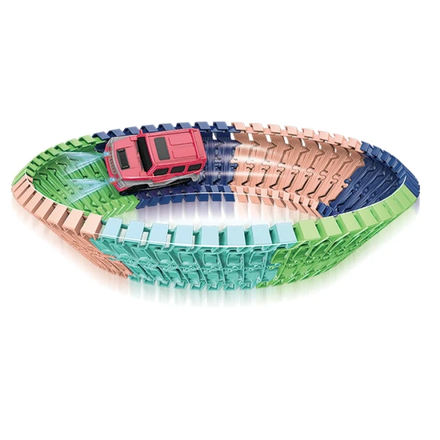 Kids DIY assembly track toy set with car wholesale indoor game track toys educational track toys