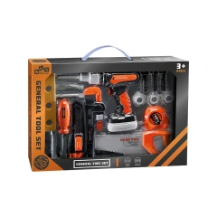 High Quality Simulation Electric Hand Drill Repair Tool Set Toy with 3 Different Screw Heads