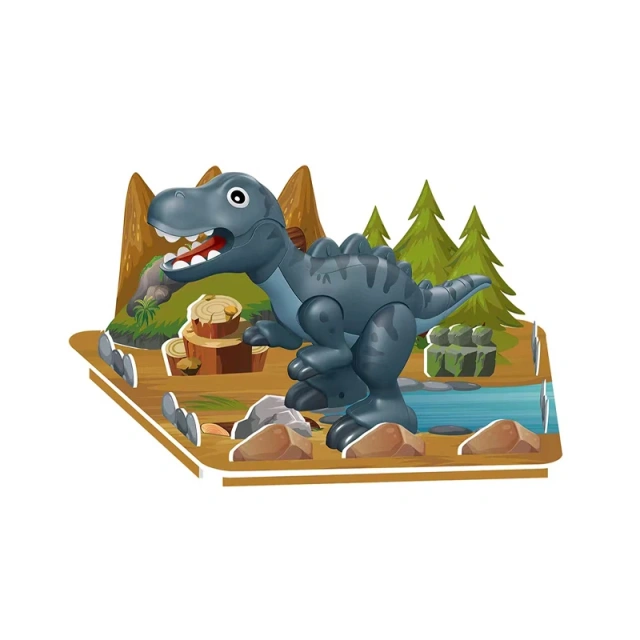 DIY assembly dinosaur toy plastic magnetic dinosaur toys educational dinosaur world toy set for kids