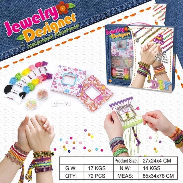 DIY Bracelet Making Kit for kids educational plastic decoration toy set for children