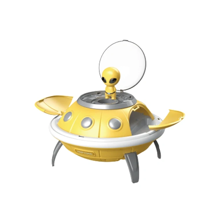 60PCS Kids pretend play UFO hamburger toy set plastic 3 in 1 UFO play house toys educational hamburger toys for children