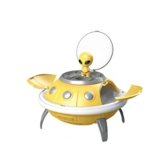 60PCS Kids pretend play UFO hamburger toy set plastic 3 in 1 UFO play house toys educational hamburger toys for children