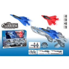 plastic space carrier shooting gun toy set with  space eva warplane with light and sound educational outdoor game toys for kids