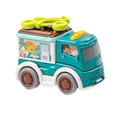 3PCS mini ice cream truck toys plastic cartoon truck toys for children