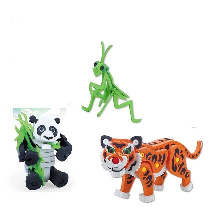 237PCS DIY assembly foam animal building block toys educational eva animal toy block toys for children