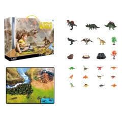Kids play house dinosaur world toy set pvc dinosaur play mat toys educational dinosaur toys for children