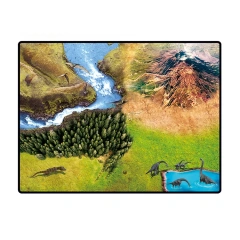 Kids play house dinosaur world toy set pvc dinosaur play mat toys educational dinosaur toys for children