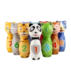 Cheap price color mini finger bowling ball toy soft foam PU bowling toy set