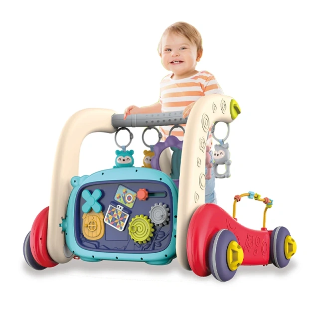 2 in 1 design baby walker toy set plastic baby gym toys educational baby toy set with light and sound