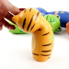 Cheap price color mini finger bowling ball toy soft foam PU bowling toy set