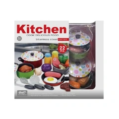 Good quality tin  play children toy cutlery play kitchen cook set for girls toy toys for children