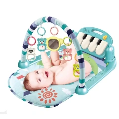 Eco-friendly Foldable Baby pedal piano gym toy set musical baby play mat toy set