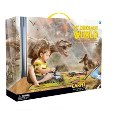 Kids play house dinosaur world toy set pvc dinosaur play mat toys educational dinosaur toys for children