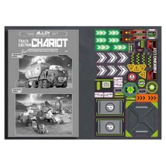 DIY tank track ejection toy set with die cast toy car educational space tank toys for kids