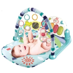 Eco-friendly Foldable Baby pedal piano gym toy set musical baby play mat toy set