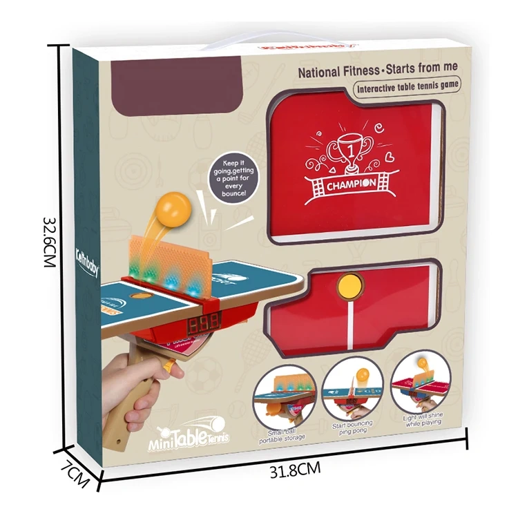 Mini table tennis game toy kids plastic indoor ping pong game toy set educational toys for children