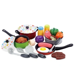 Good quality tin  play children toy cutlery play kitchen cook set for girls toy toys for children