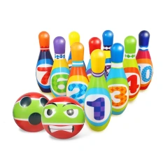 Indoor PU Foam Bowling Game – Soft Bowling Ball Toys Play Set for Kids