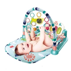 Eco-friendly Foldable Baby pedal piano gym toy set musical baby play mat toy set